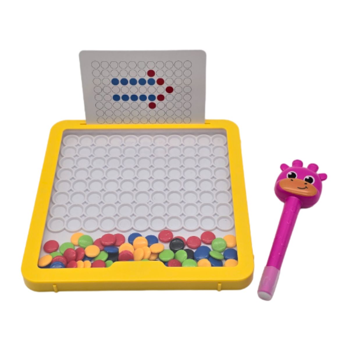 GENERICO - Pizarra Magica De Dibujo Magnetico Para Niños Didacticos - Amarillo