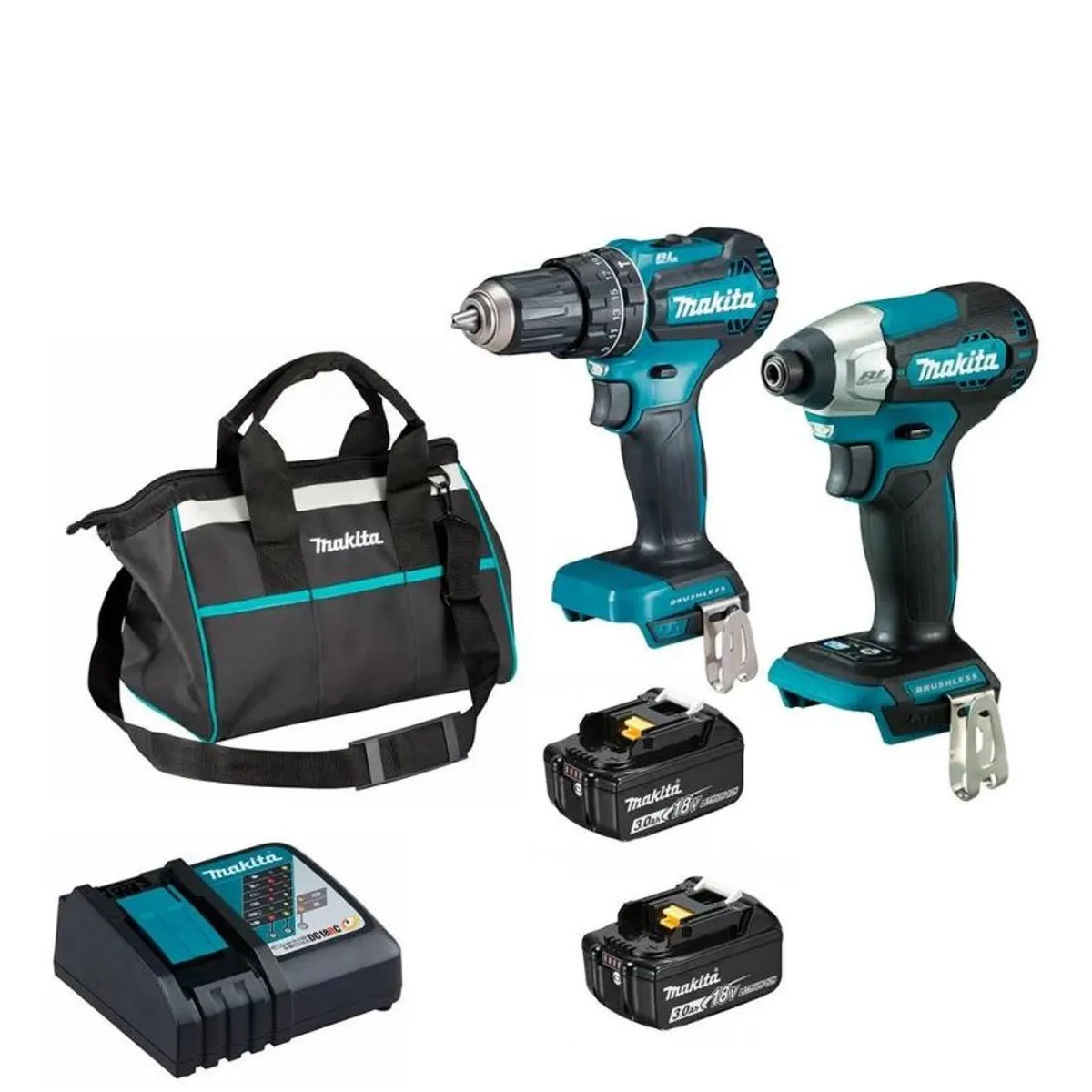 MAKITA - Kit Makita Taladro Perc Ator DHP485 +Atornillador Imp DTD157