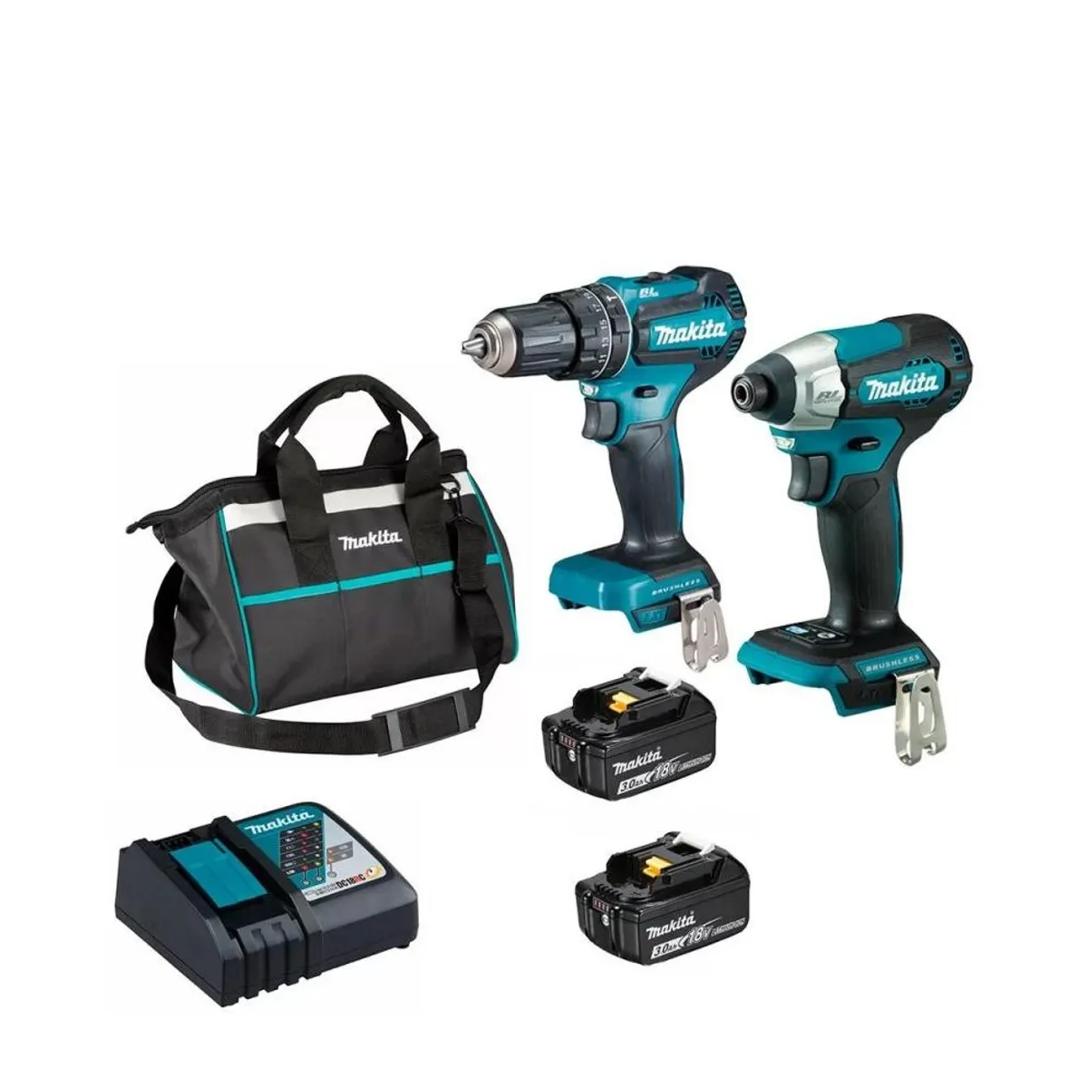 MAKITA - Kit Makita Taladro Perc Ator DHP485 +Atornillador Imp DTD157