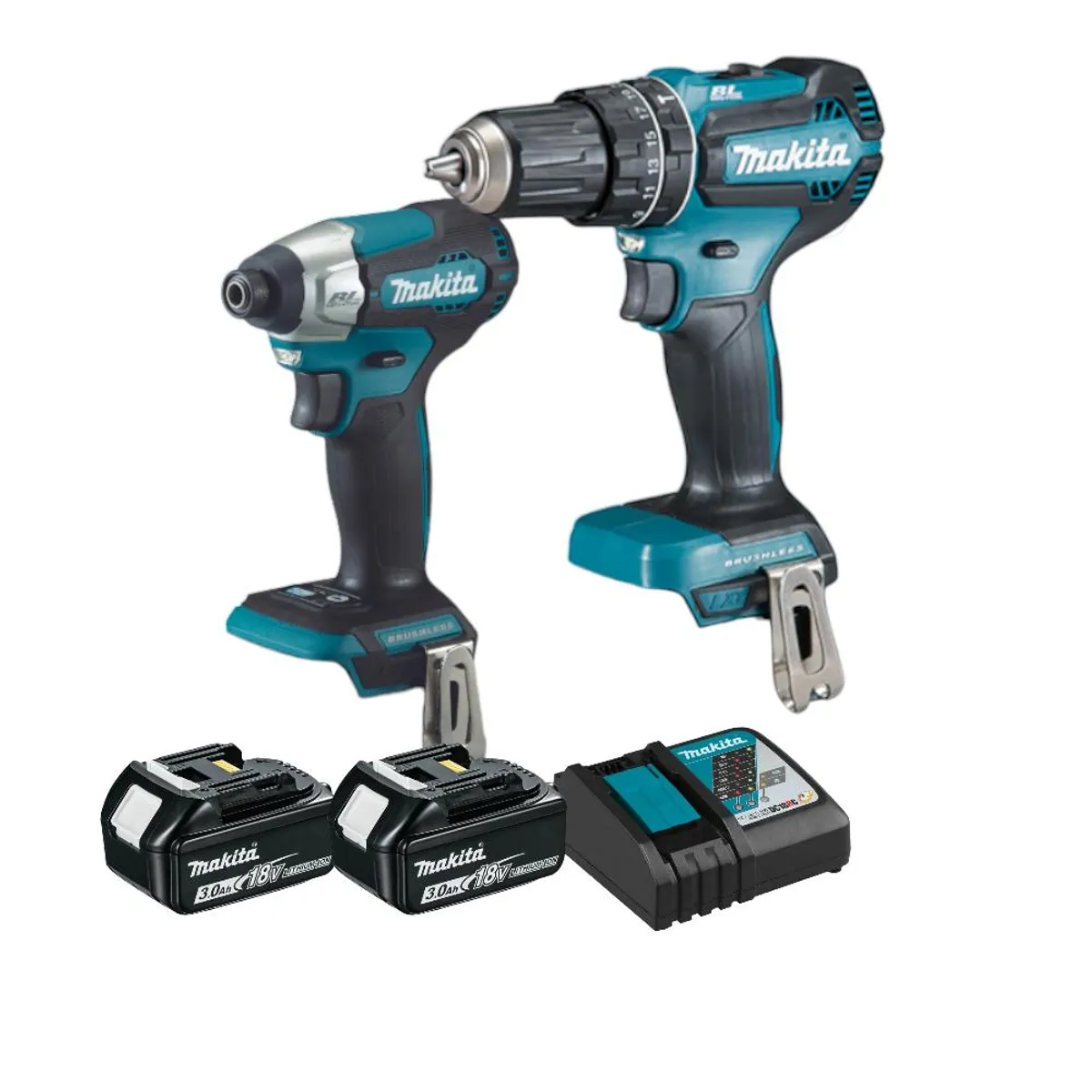 MAKITA - Kit Makita Taladro Perc Ator DHP485 +Atornillador Imp DTD157