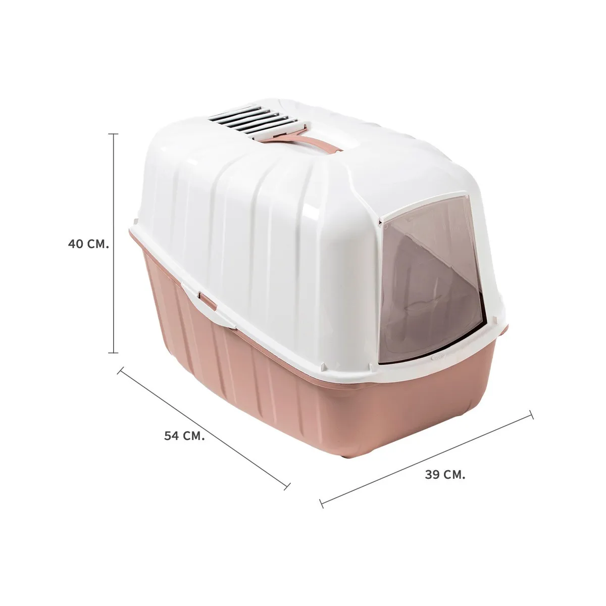 MPS - Arenero Gato Komoda con Filtro Carbon y Pala Rosa Opaco MPS