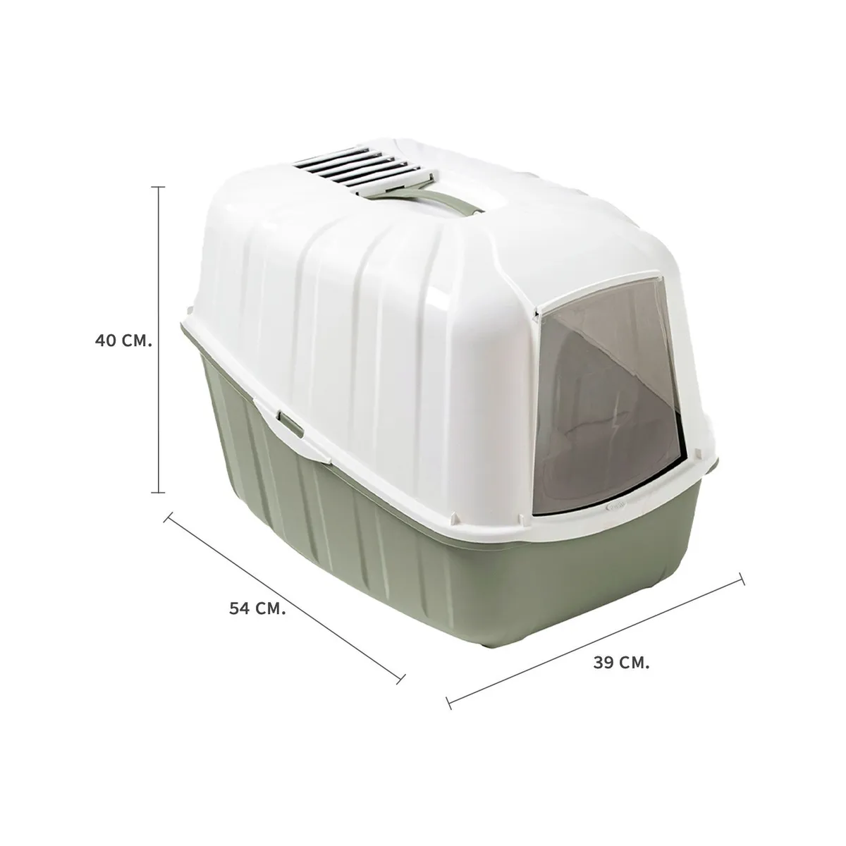 MPS - Arenero Gato Komoda con Filtro Carbon y Pala Verde Opaco MPS