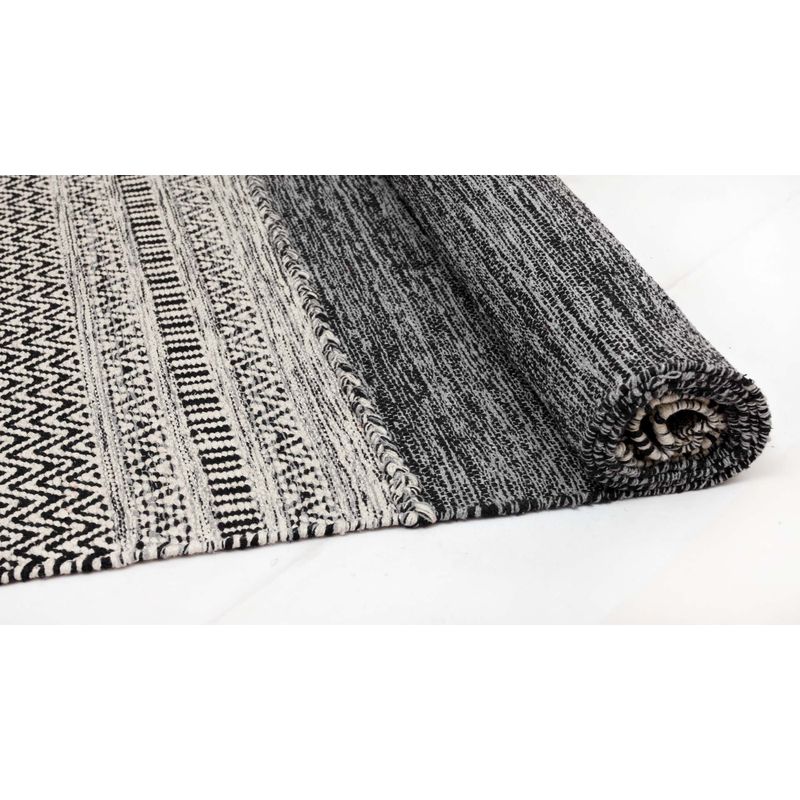 GENERICO - Alfombra Kilim Rustic Nomad Antideslizante Dk Gris 280 X 365 mts