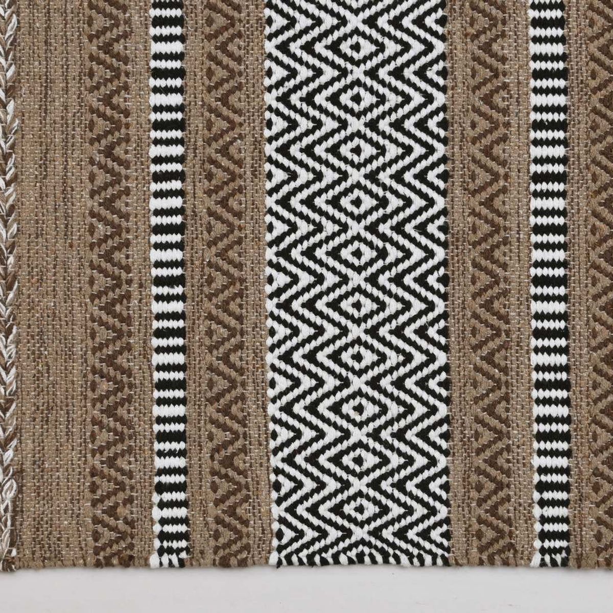 DECOGHAR - Alfombra Kilim Rustic Nomad Antideslizante Marrón 280 X 365 mts