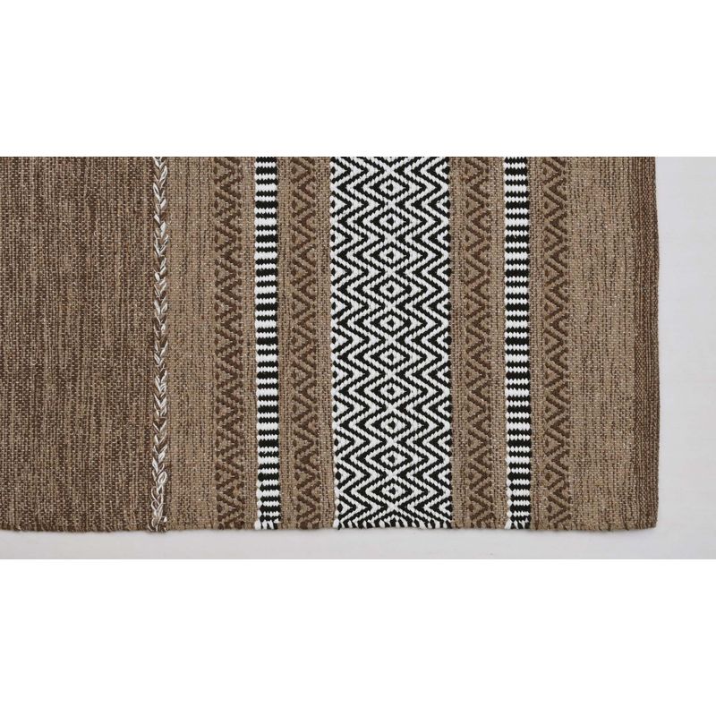 GENERICO - Alfombra Kilim Rustic Nomad Antideslizante Marrón 280 X 365 mts