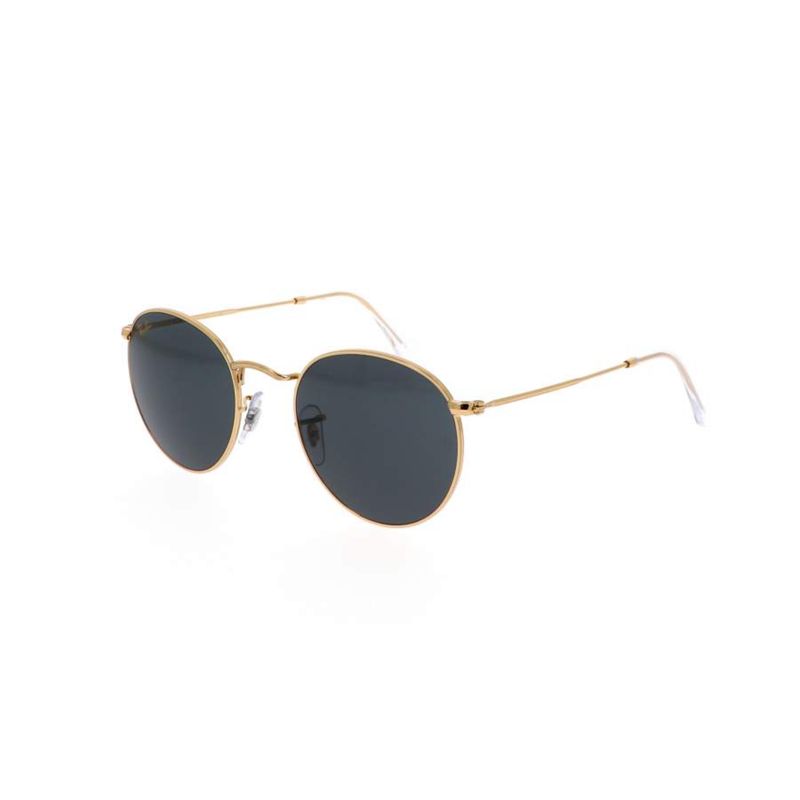 RAY BAN - Lentes de Sol Ray Ban Round Metal RB3447 9196R5 47-21  Oro pulido/azul