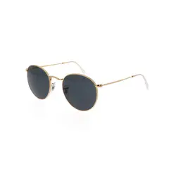 RAY BAN - Lentes de Sol Round Metal RB3447 9196R5 47-21 Oro pulido/azul