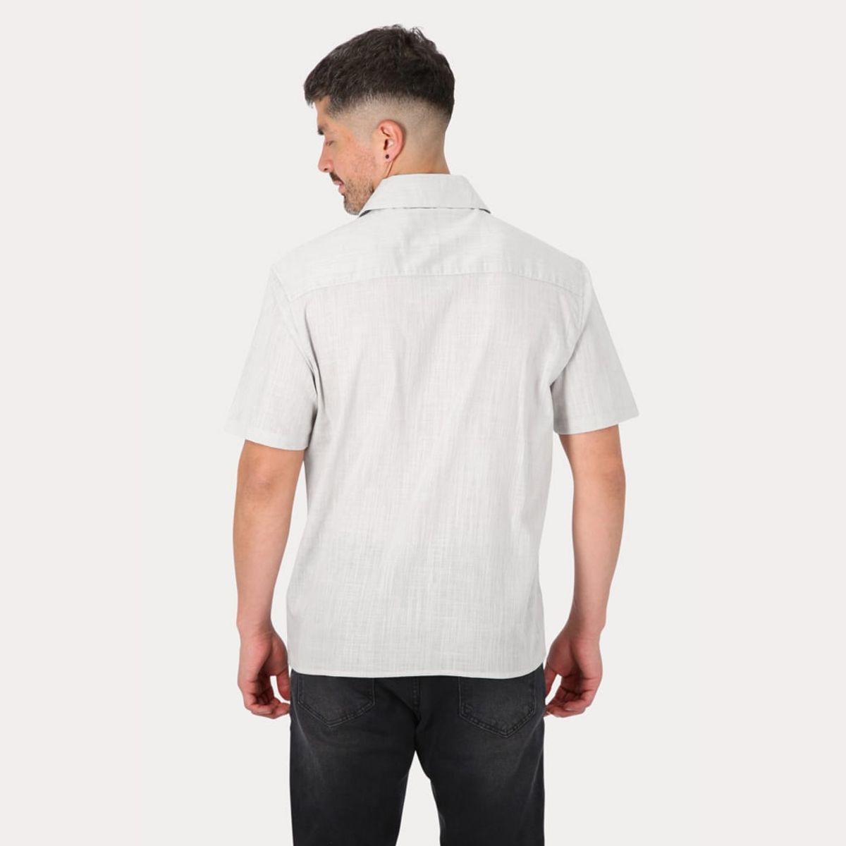 GANGSTER - Camisas Mc Algodón Ferrugem Gris Gangster