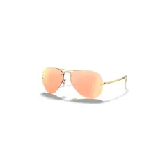 RAY BAN - Lentes de Sol Aviator RB3449 0012Y 59-14 Espejo dorado y cobre