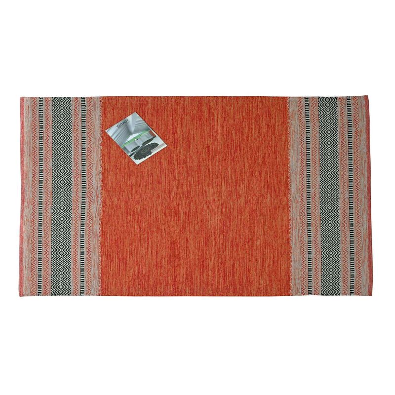 GENERICO - Alfombra Kilim Rustic Nomad Antideslizante Naranja 180 X 280 mts