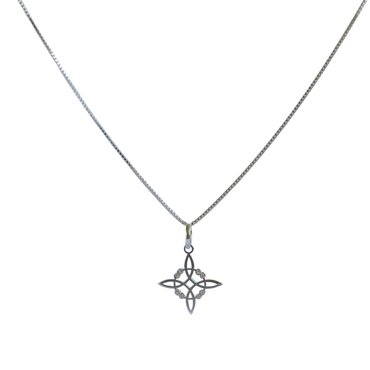 COGGIOLA - Collar Nudo De Brujas Fino Plata Fina 925