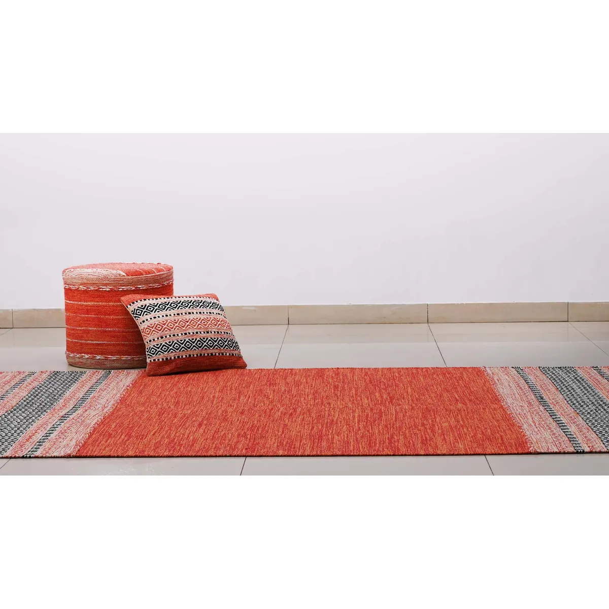 DECOGHAR - Alfombra Kilim Rustic Nomad Naranja 150 X 210 mts