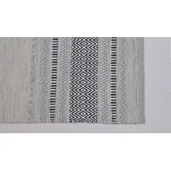 DECOGHAR - Alfombra Kilim Rustic Nomad Lt Gris 150 X 210 mts