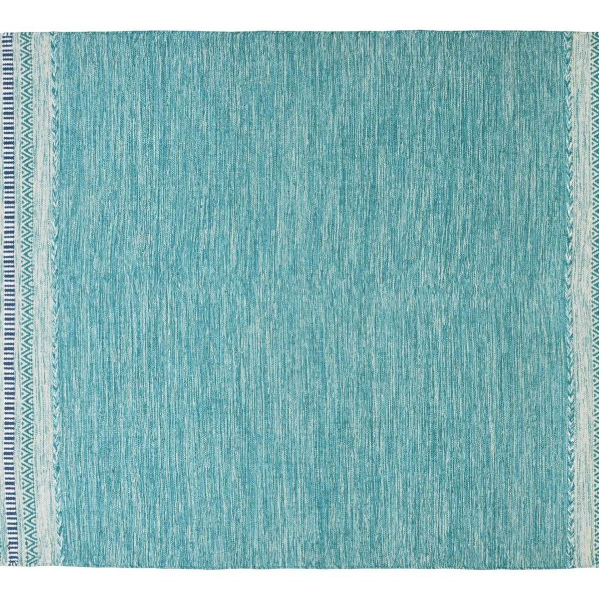 DECOGHAR - Alfombra Kilim Rustic Nomad Turquesa 150 X 210 mts