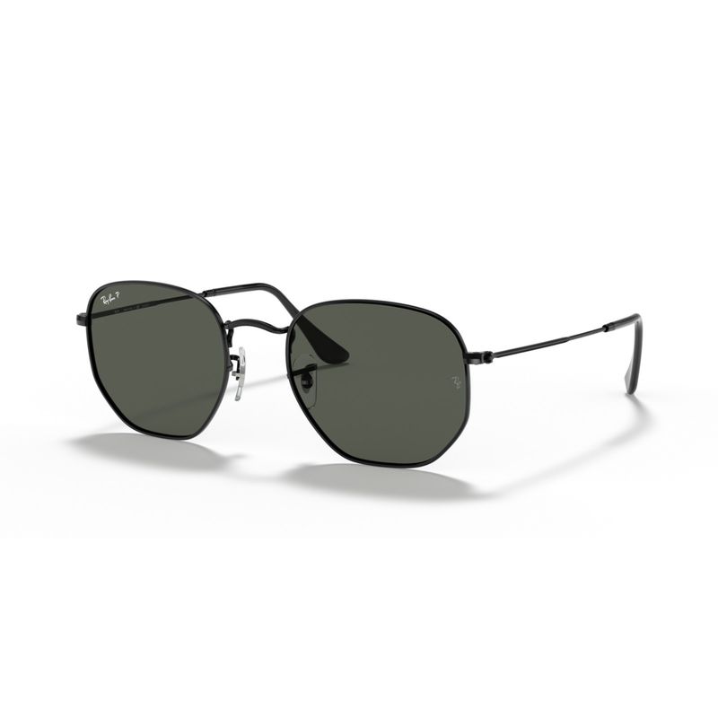 RAY BAN - Lentes de Sol Ray Ban Hexagonal RB3548N Negro/Verde Polarizado 51-21