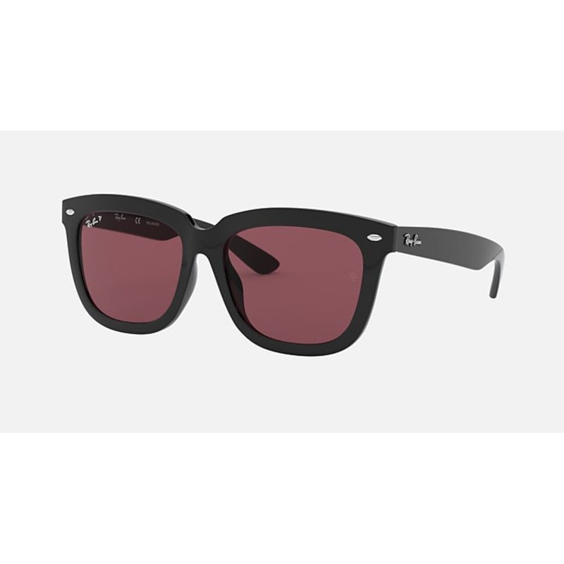 RAY BAN - Lentes de Sol Ray Ban Classic RB4262D Negro/Borgoña Polarizado 57