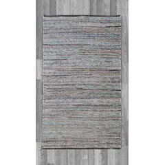 DECOGHAR - Alfombra Chindi Boho Artesanal Gris 150 X 210 mts