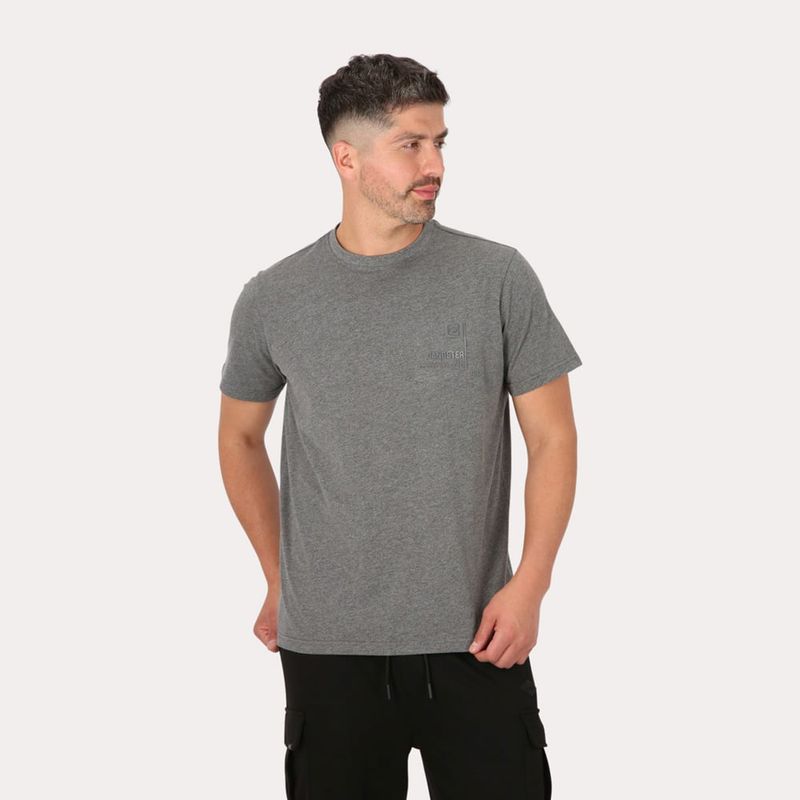 GANGSTER - Polera Mc Básica  Arpoa Gris Gangster