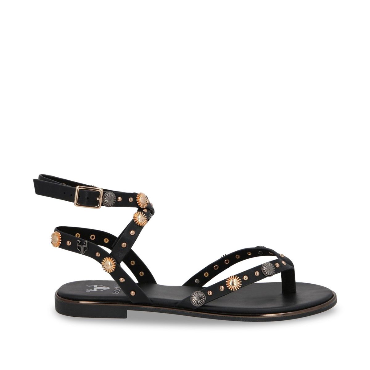 GOTTA - Sandalia Mujer Negra Plana 55211 Gotta