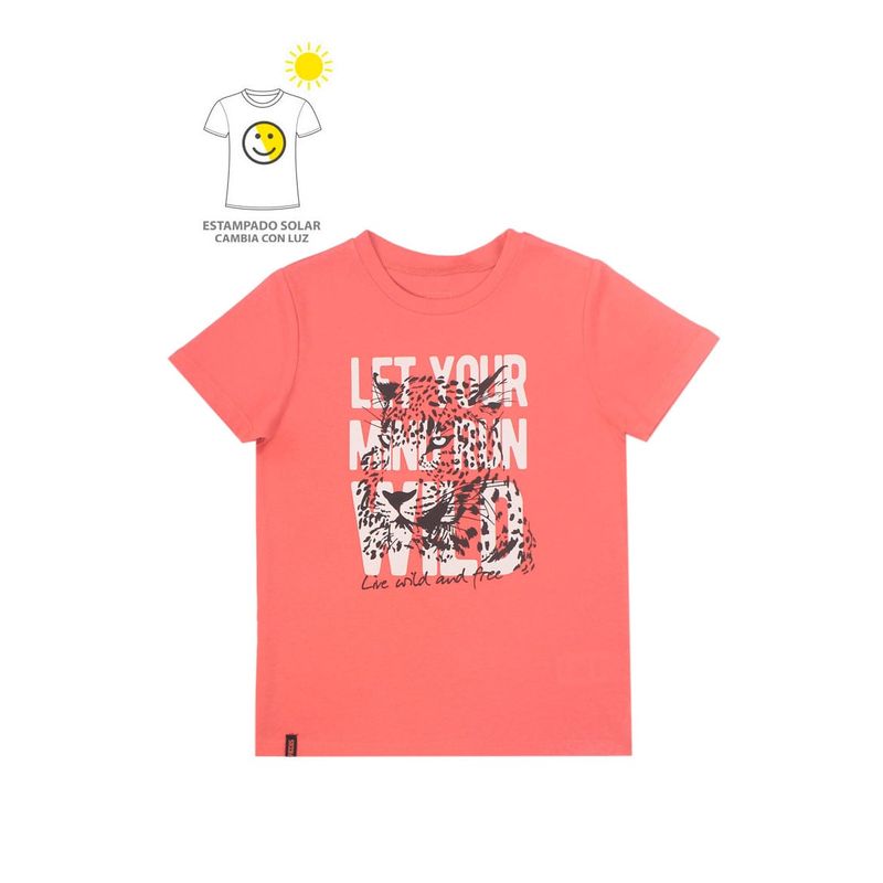 FICCUS - Polera Kids Niño  Coral