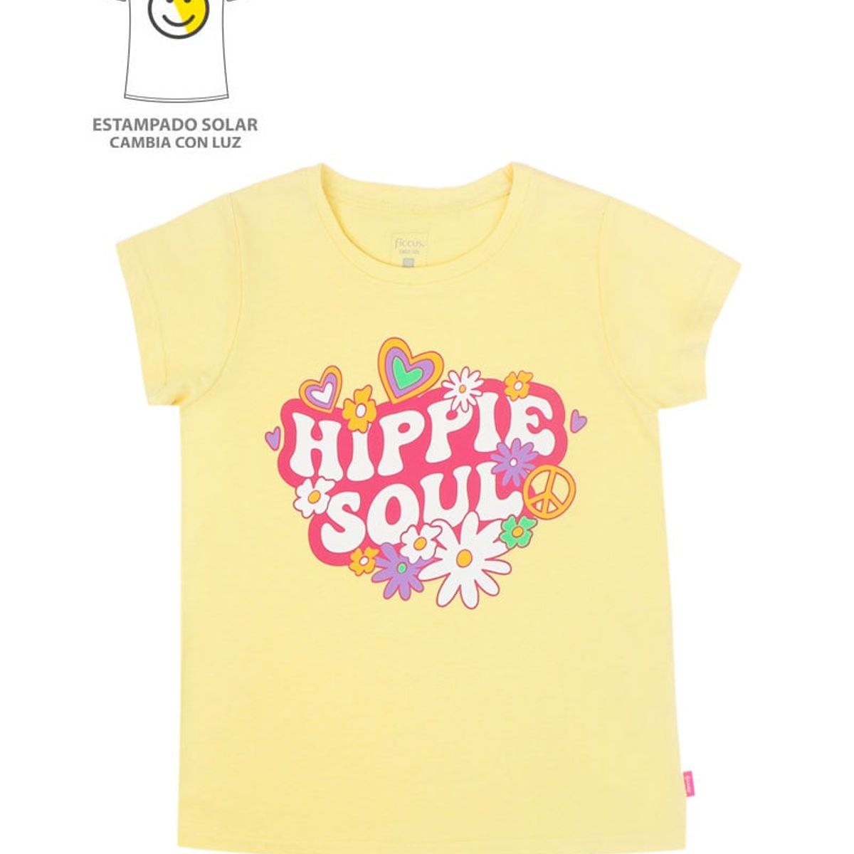 FICCUS - Polera Junior Niña  Amarillo