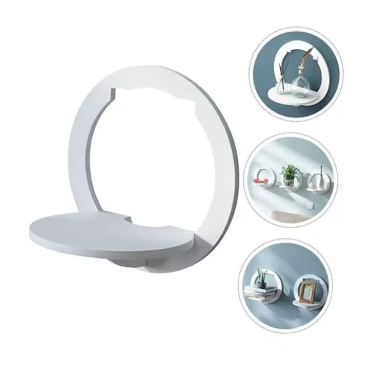 GENERICO - Repisas Decorativas Redonda Pack x3 De Pared