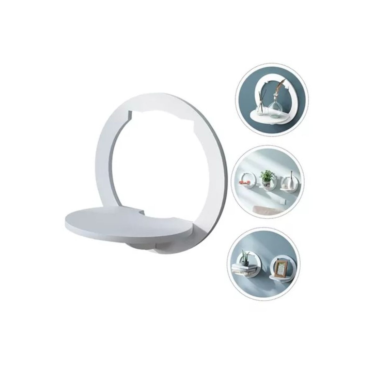 GENERICO - Repisas Decorativas Redonda Pack x3 De Pared