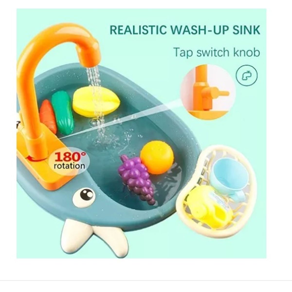 GENERICO - Juguete Infantil Lavavajillas Electrónico Portátil