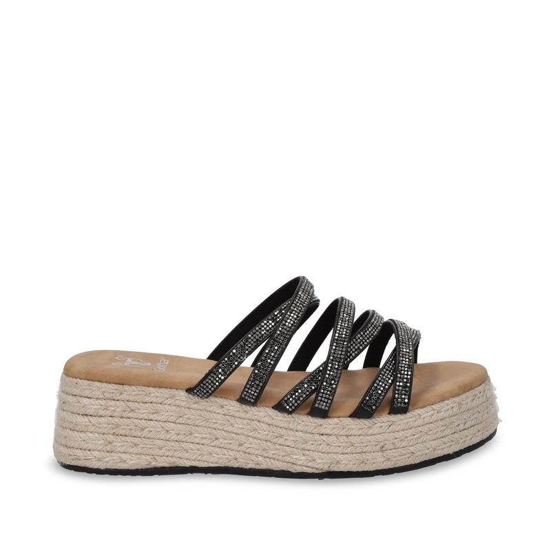 GOTTA - Sandalia Mujer Negra Plataforma 55972 Gotta