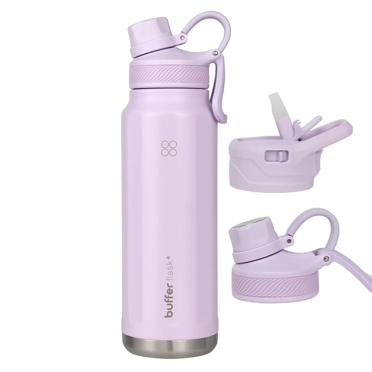 BUFFER FLASK - Termo Botella Agua Termica Acero Inox Buffer 1lt - Lila