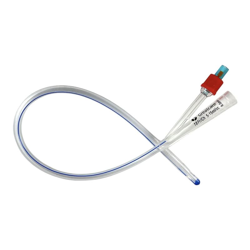 GENERICO - Sonda Foley 2 Vias 18 FR 100% Silicona con Balon x 10 Un