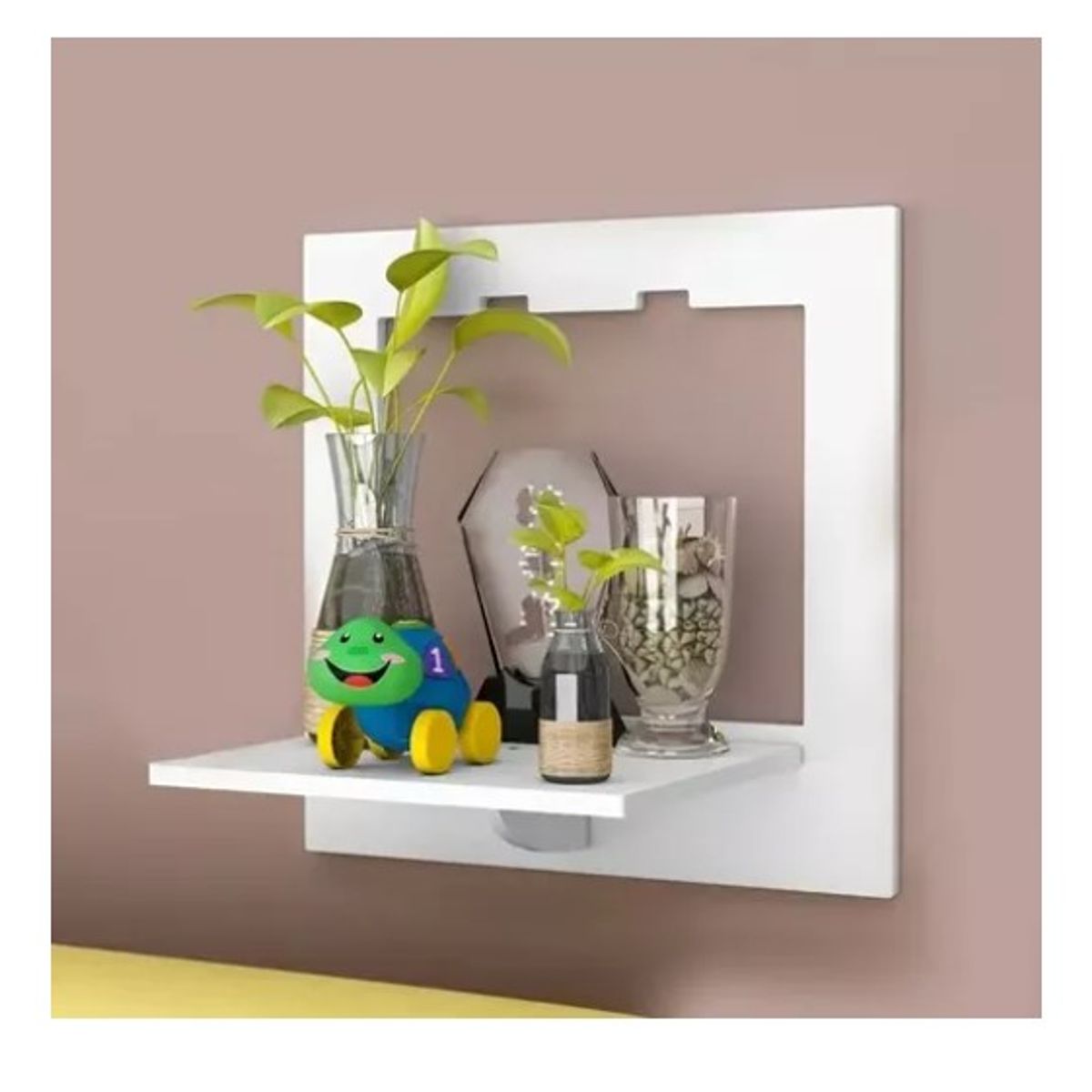 GENERICO - Repisas Decorativas Cuadradas Pack x3 De Pared