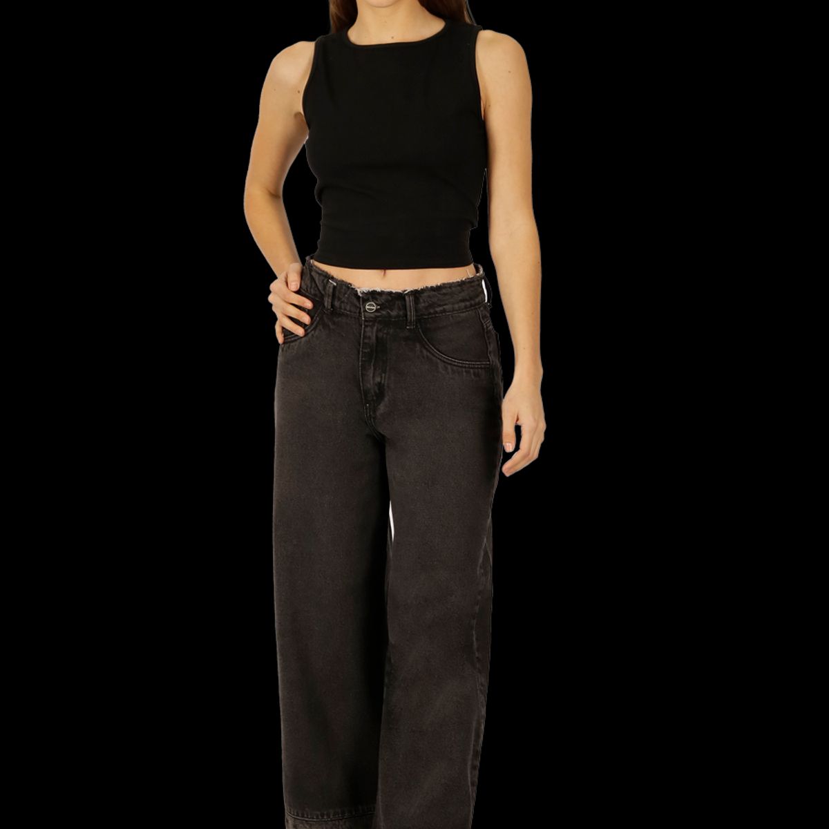 DIVINO JEANS - Jeans Rafaella Negro Divino Jeans