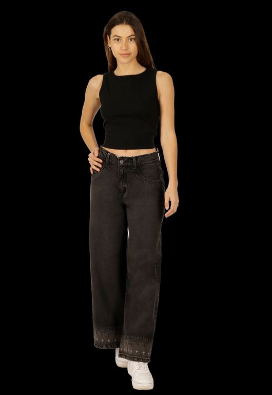 Jeans Rafaella Negro Negro 36