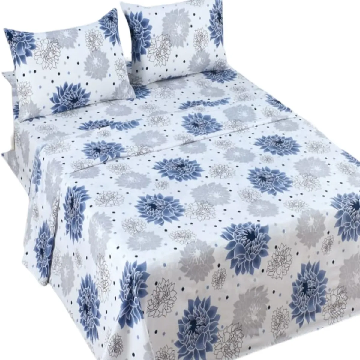 GENERICO - Sábana Plaza y Media 144 Hilos Algodón Suave 8O6