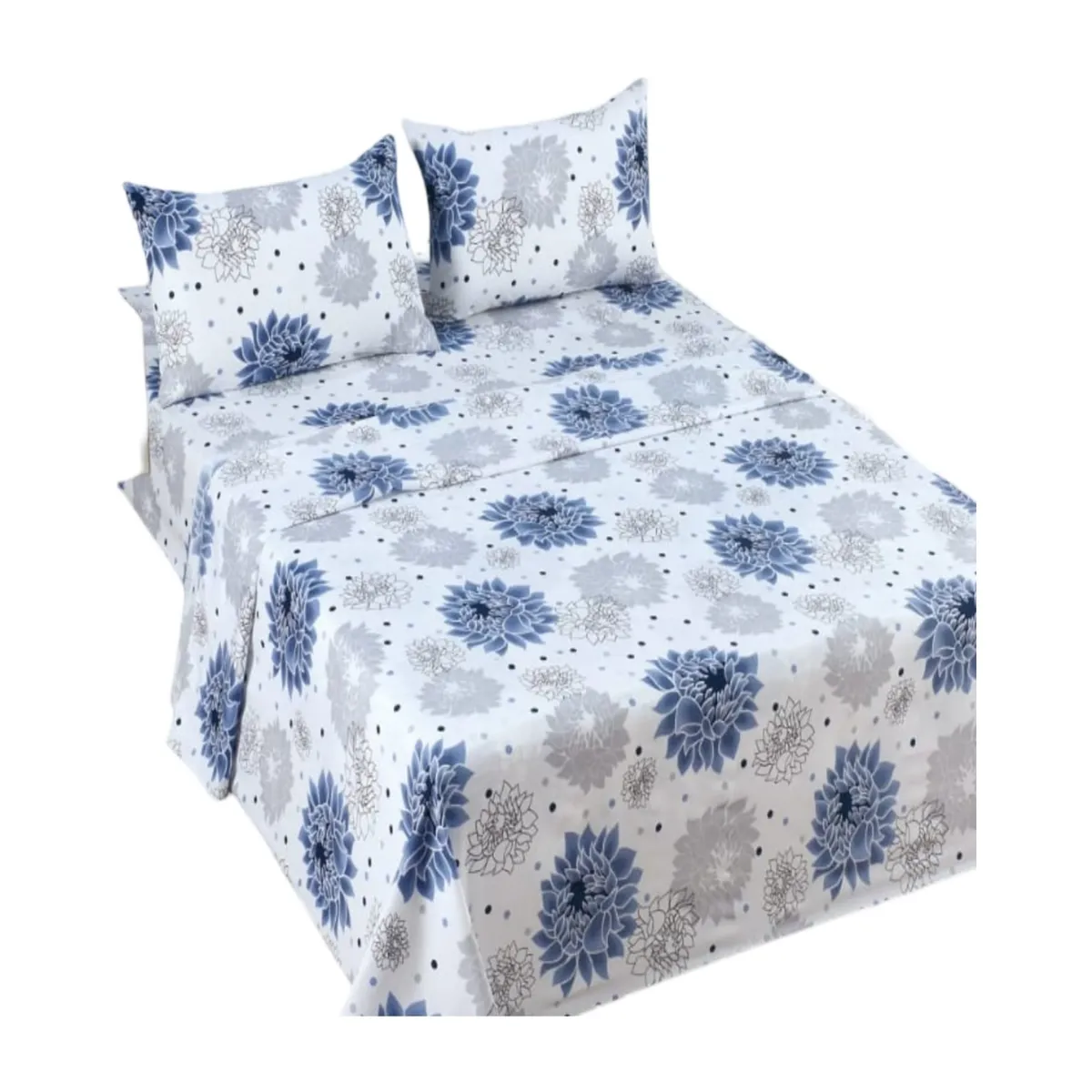 GENERICO - Sábana Plaza y Media 144 Hilos Algodón Suave 8O6