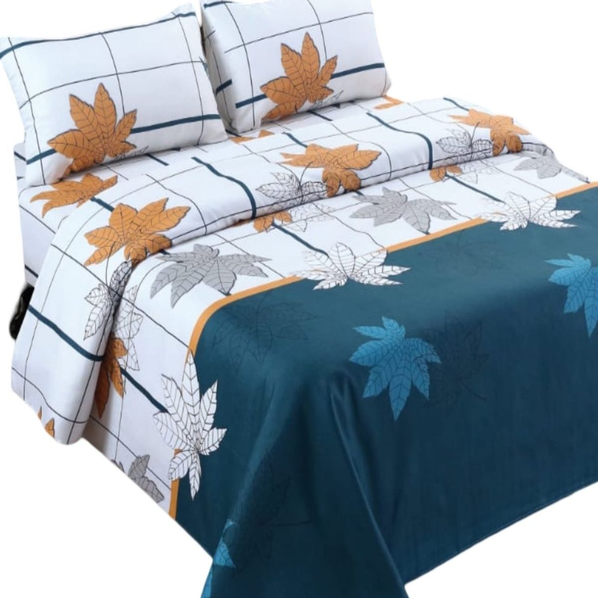 GENERICO - Sábana Plaza y Media 144 Hilos Algodón Suave 8O1