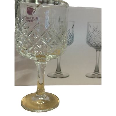 Imagen 2 del producto Set X6 Copa De Vidrio Labrado Tragos Bebidas