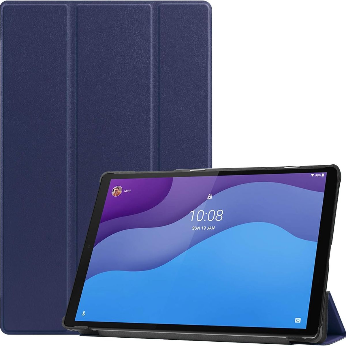 GENERICO - Funda Inteligente compatible con Lenovo Tab M10 HD 2da Gen Azul
