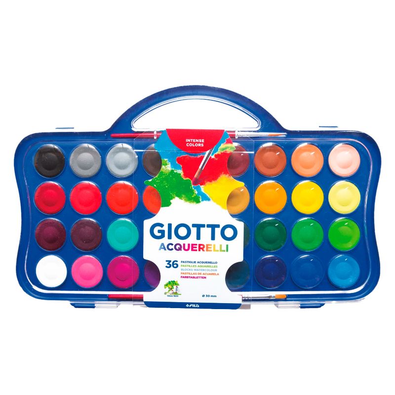 GIOTTO - Acuarela Giotto 36 Colores 30mm