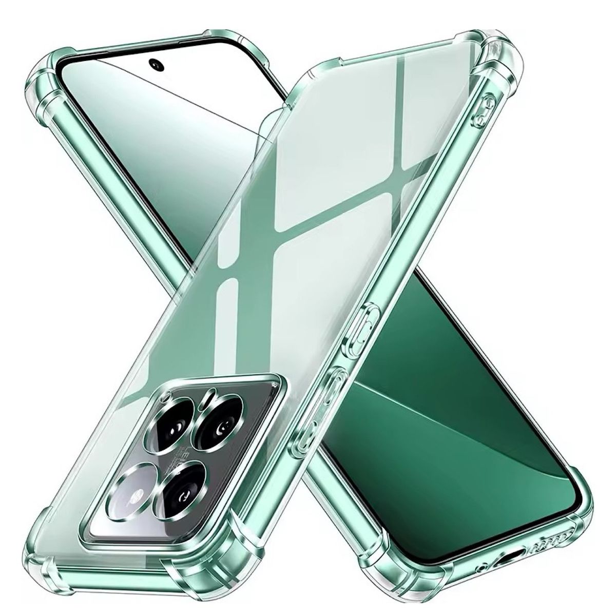 GENERICO - Carcasa Transparente Reforzada Para Xiaomi 14T Pro