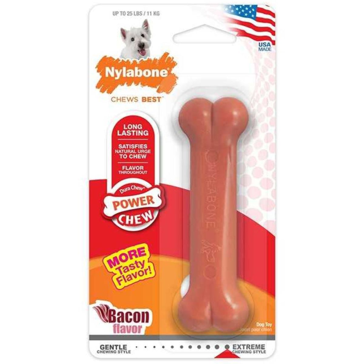 NYLABONE - Hueso Nylabone para mordedores extremos Talla s - Hasta 11 Kg