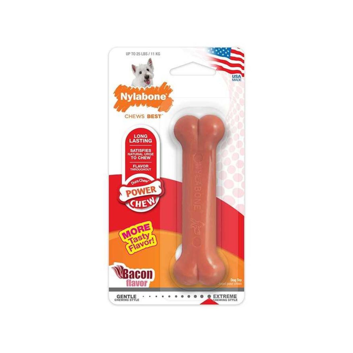 NYLABONE - Hueso Nylabone para mordedores extremos Talla s - Hasta 11 Kg