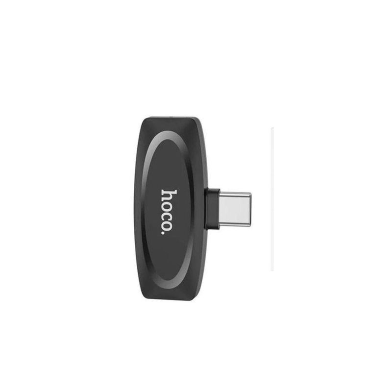 HOCO - MICROFONO LAVALIER TIPO C INALAMBRICO NEGRO