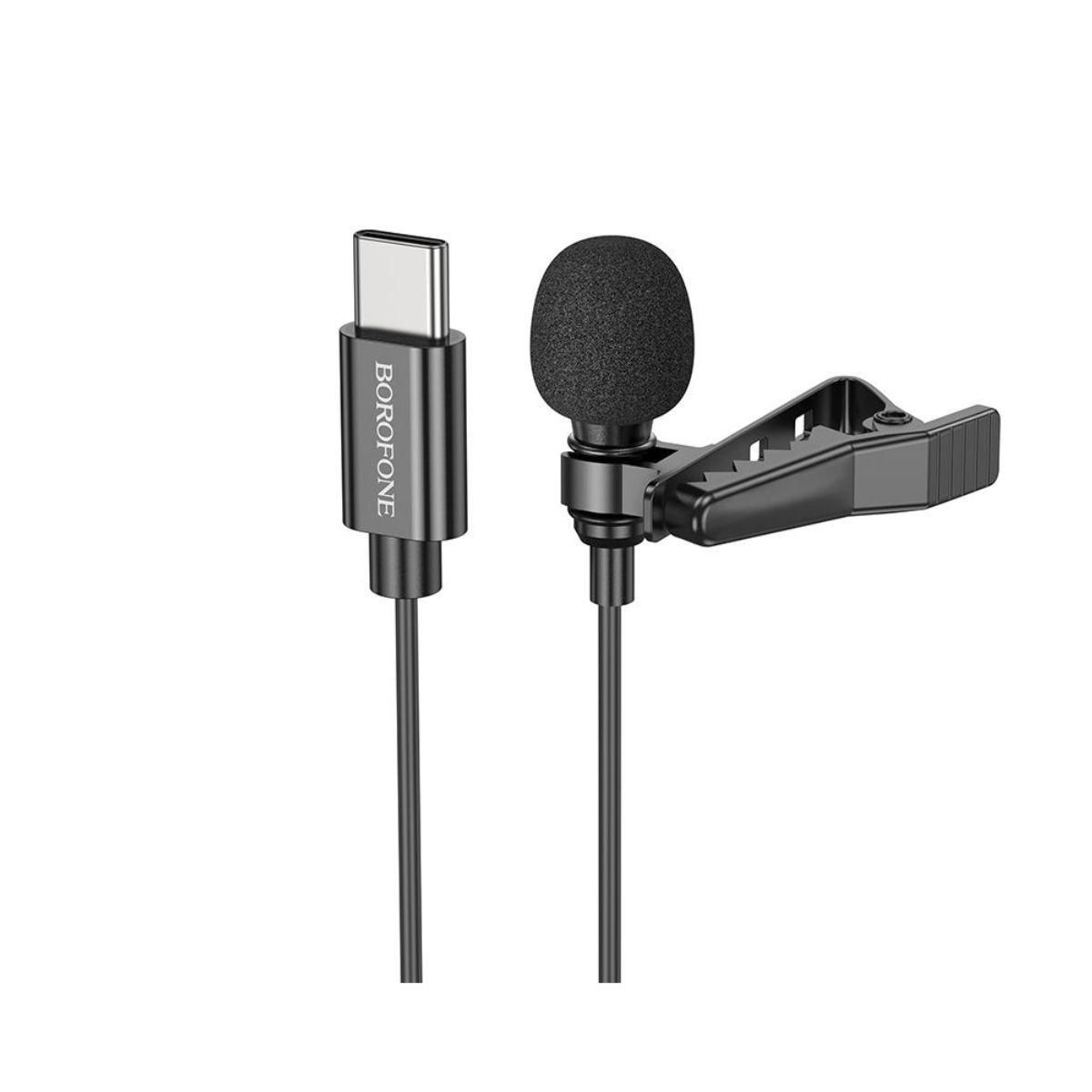 GENERICO - MICROFONO LAVALIER TIPO C BOROFONE NEGRO