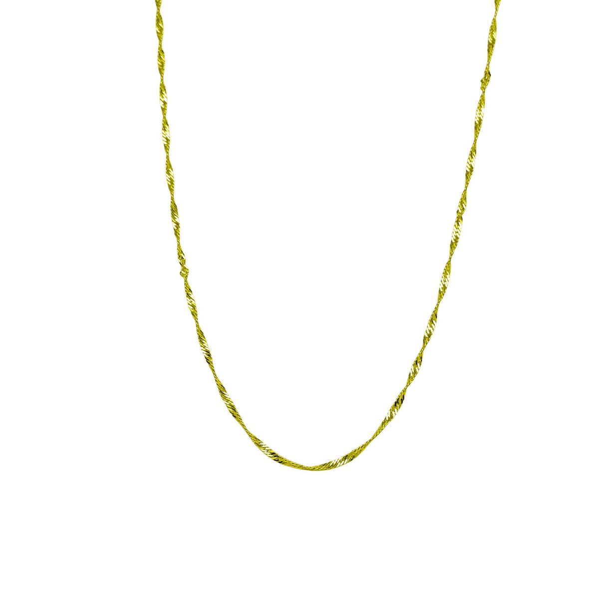 COGGIOLA - Cadena Singapur Grueso Enchapado Oro 18K