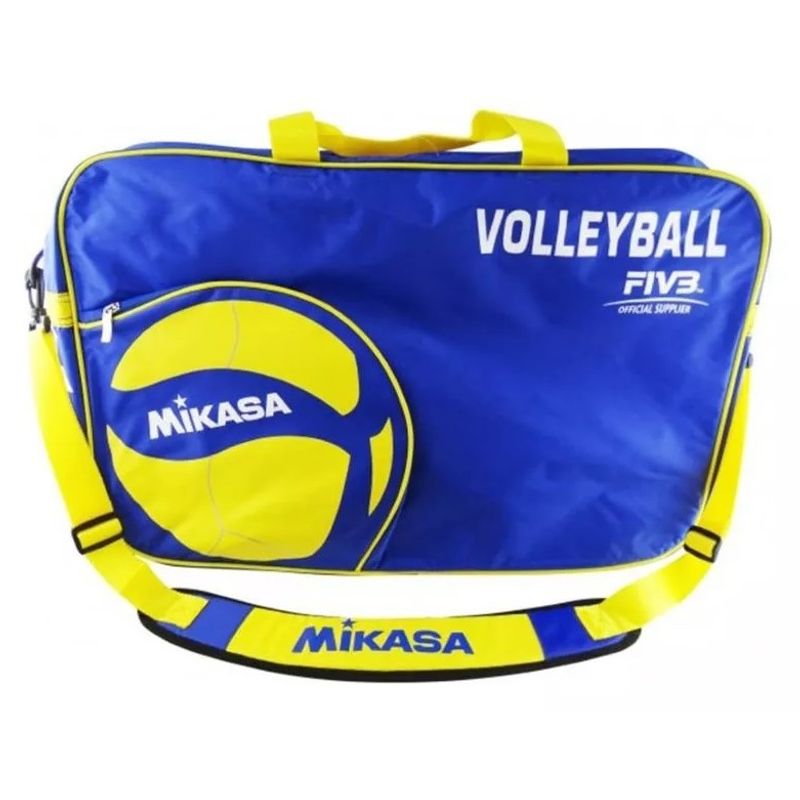MIKASA - Bolso Mikasa Azul Amarillo 6 Balones