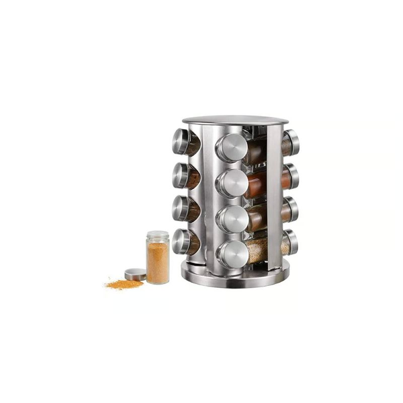 GENERICO - Rack Condimentero Especiero Giratorio Cocina 16 Pcs