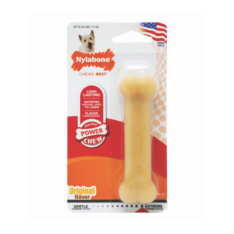 NYLABONE - Juguete Hueso Nylabone sabor a Pollo Talla M 11 KG