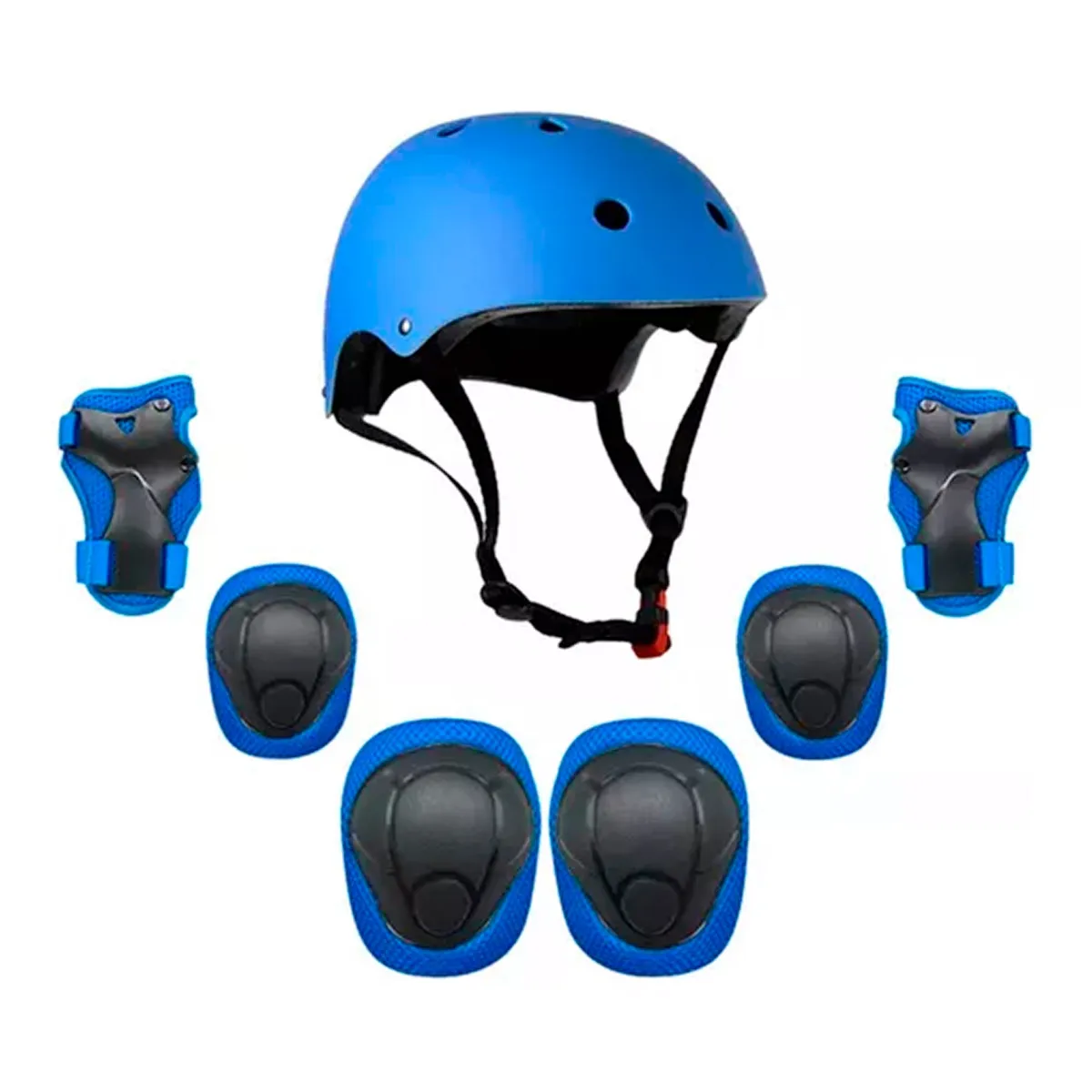ESHOPANGIE - Juego De Equipo De Protección 7 En 1, Kit De Casco Niños-as